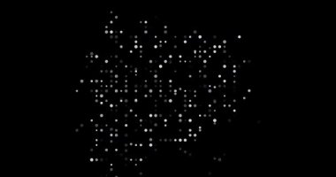 Abstract Flying Dots Build Generative Andorra Contour Animation