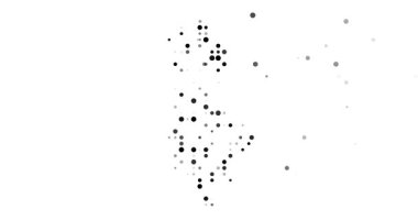 Abstract Orbs Drift Assembling Albanian Generative Silhouette Design