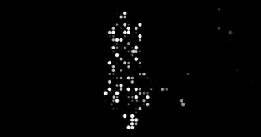 Abstract Orbs Drift Assembling Albanian Generative Silhouette Design