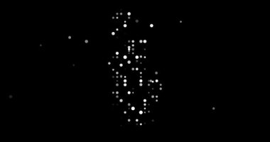 Abstract Orbs Drift Assembling Albanian Generative Silhouette Design