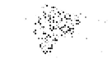 Post-Conceptual Circles Fly Assembling Ecuador's Map Outline