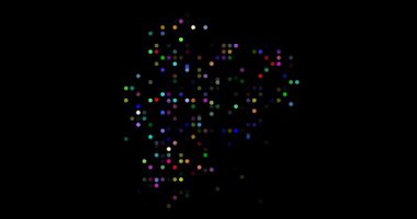 Digital Spheres Emerge Forming Hypnotic Ecuador Map Animation