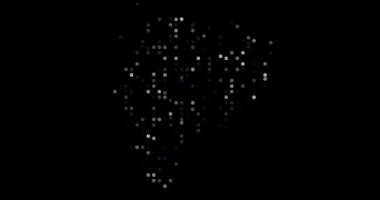 Digital Particles Drift Assembling Ethereal Ecuador Map Design