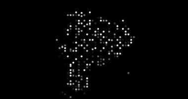 Abstract Flying Circle Composition Of Ecuador