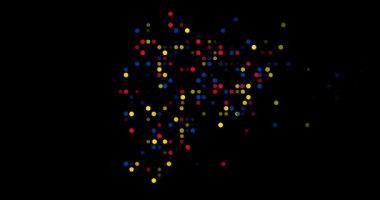 Ethereal Dots Emerge Forming Surreal Ecuador Map Animation