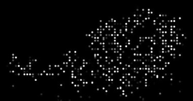 Abstract Orbs Drift Assembling Austrian Generative Silhouette Design