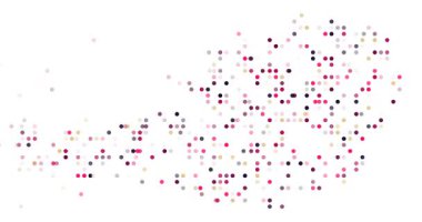 Austria Silhouette Animated Through Flying Circles