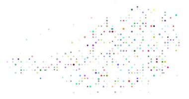 Austria Map Formed By Flying Circles