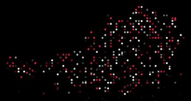 Abstract Orbs Drift Assembling Austrian Generative Silhouette Design