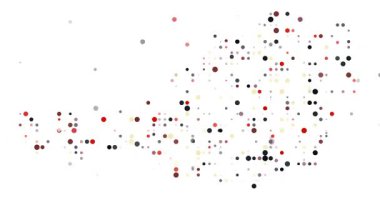 Austria National Shape Formed By Abstract Dots