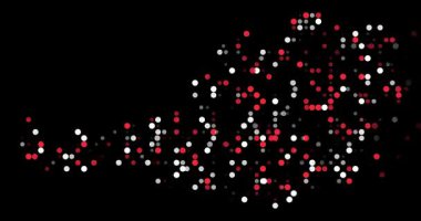 Flying Abstract Circles Create Austria Shape