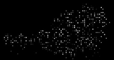 Abstract Flying Dots Build Generative Albania Contour Animation