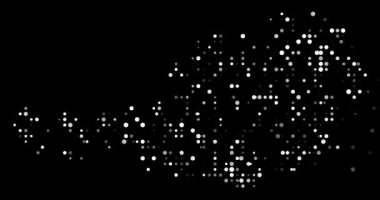 Circles Emerge from Void Forming Austria Map Silhouette