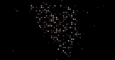 Abstract Flying Circle Composition Of Bosnia Herzegovina