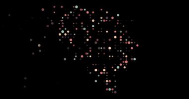 Digital Spheres Emerge Forming Hypnotic Bosnia and Herzegovina Map Animation