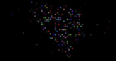 Digital Particles Drift Assembling Ethereal Bosnia and Herzegovina Map Design