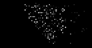 Digital Particles Drift Assembling Ethereal Bosnia and Herzegovina Map Design