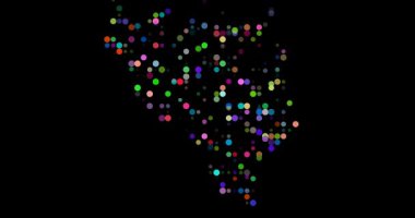 National Bosnia Herzegovina Shape Emerging From Circles