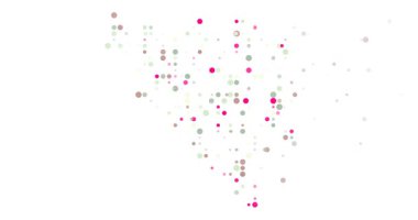 Digital Particles Drift Assembling Ethereal Bosnia and Herzegovina Map Design