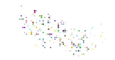 Digital Particles Drift Assembling Ethereal Aland Islands Map Design