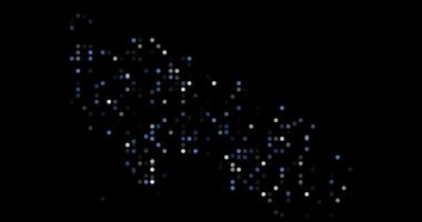 Digital Particles Drift Assembling Ethereal Aland Islands Map Design