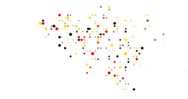 Ethereal Spheres Converge to Sculpt Belgian Map Silhouette