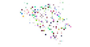 Generative Circle Animation Outlines The Belgium Map
