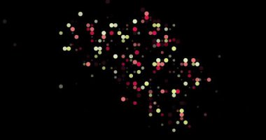 Abstract Flying Dots Build Generative Belgium Contour Animation