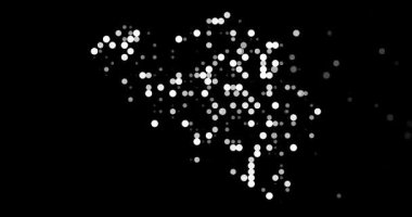 Ethereal Dots Emerge Forming Surreal Belgium Map Animation