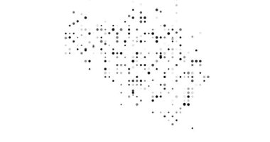 Surreal Circles Swarm to Form Belgian Generative Silhouette