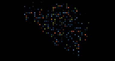 Flying Circles Generate The Belgium Silhouette Map