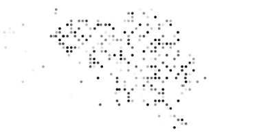 Belçika 'nın Düşen Nokta Izgara Haritası