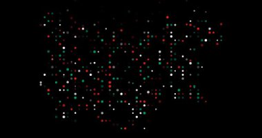 Circles Emerge from Void Forming Bulgaria Map Silhouette