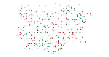 Conceptual Bulgaria Outline Formed By Moving Circles