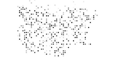 Abstract Orbs Drift Assembling Bulgarian Generative Silhouette Design