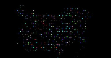 Abstract Orbs Drift Assembling Bulgarian Generative Silhouette Design