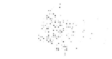 Post Conceptual Circles Drawing Colombia Map Outline