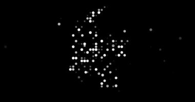 Generative Orbs Swarm to Sculpt Ethereal Colombian Outline