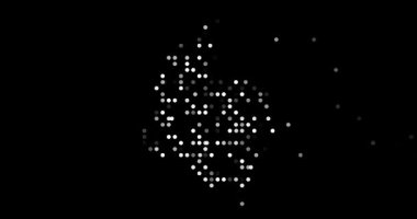 Ethereal Spheres Converge to Sculpt Colombian Map Silhouette