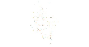 Post-Conceptual Circles Fly Assembling Colombia's Map Outline