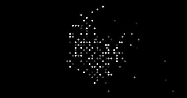 Colombia Artistic Silhouette Built From Generative Circles