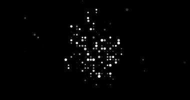 Hypnotic Orbs Converge Crafting Colombia's Abstract Map Silhouette