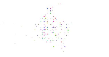 Digital Particles Drift Assembling Ethereal Colombia Map Design