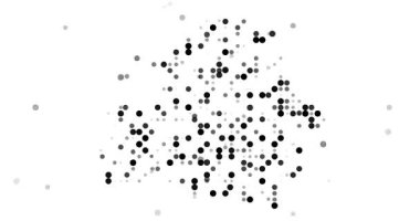 Generative abstract art of Belarus silhouette