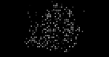 Flying circles create Belarus cultural silhouette