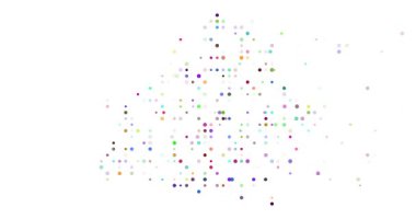 Belarus map silhouette with flying circles