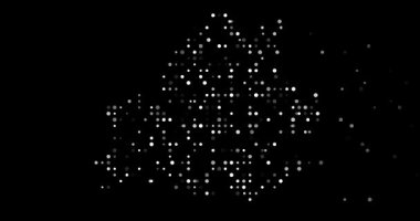 Flying circles create Belarus cultural silhouette