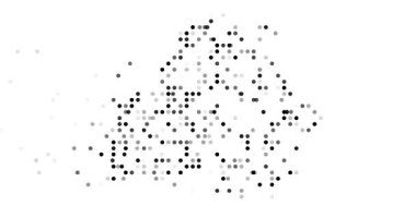 Belarus shape reimagined with flying particles