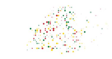 Belarus silhouette map in generative art