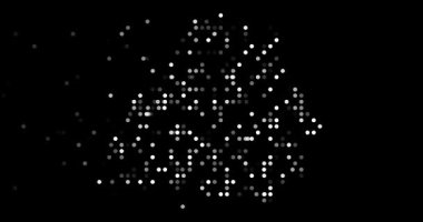 Belarus map silhouette with flying circles